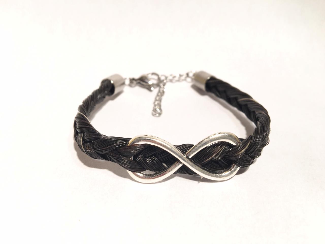 Bracelet en crins de cheval signe infini