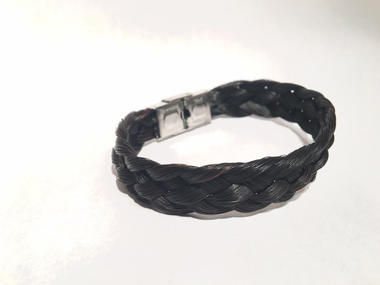 Bracelet en crins de cheval pour homme