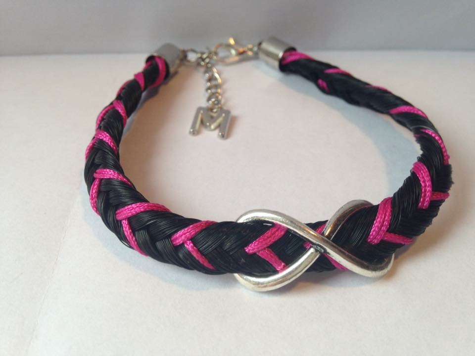 Bracelet colorés rose et connecteur infini